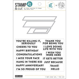 HA + RT Essential Messages XL - Hero Arts Stamp & Cut