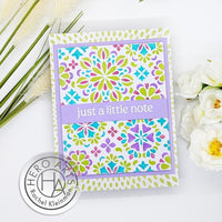 Mandala Flower Pattern - Hero Arts Color Layering Stencil Set 5.25"X6.5"