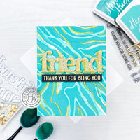 Marbling - Hero Arts Color Layering Stencil Set 6"X6"