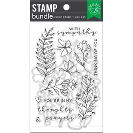 With Sympathy - Hero Arts Clear Stamp & Die Combo