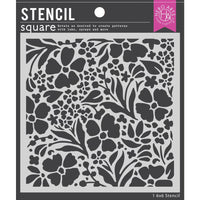 Floral Garden - Hero Arts Stencil 6"X6"