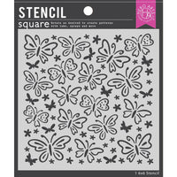 Butterfly Pattern - Hero Arts Stencil 6"X6"