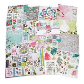Kaleidoscope - 49 And Market Collection Bundle With Custom Chipboard