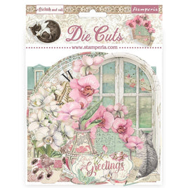 Orchids And Cats - Stamperia Die-Cuts