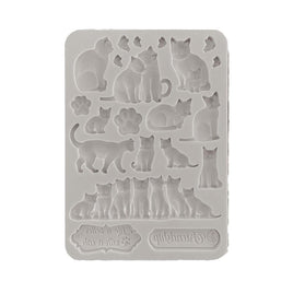 Orchids And Cats Cats - Stamperia Silicone Mold A5