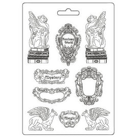 Sir Vagabond In Fantasy World Elements - Stamperia Soft Maxi Mould A4