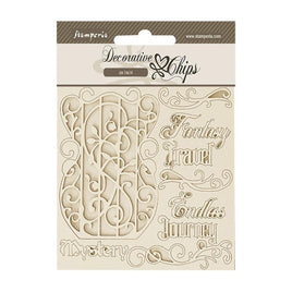 Sir Vagabond In Fantasy World Fantasy Tr - Stamperia Decorative Chips 5.5"X5.5"