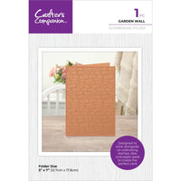 Garden Wall - Crafter's Companion Garden Collection Embossing Folder 5"X7"