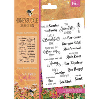 Sweet Sentiments - Nature's Garden Honeysuckle Clear Acrylic Stamp