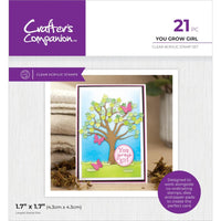 You Grow Girl - Crafter's Companion Garden Collection Clear Acrylic Stamps