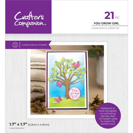 You Grow Girl - Crafter's Companion Garden Collection Clear Acrylic Stamps