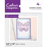 Butterfly Wishes - Crafter's Companion Stamp & Die