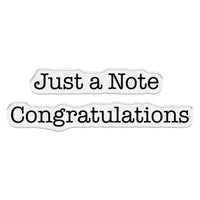 Floral Note - Crafter's Companion Stamp & Die