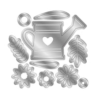 Watering Can And Florals - Crafter's Companion Garden Collection Metal Die