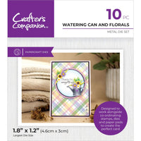 Watering Can And Florals - Crafter's Companion Garden Collection Metal Die
