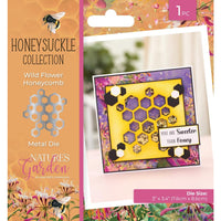 Wild Flower Honeycomb - Nature's Garden Honeysuckle Metal Die