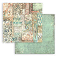 Brocante Antiques - Stamperia Maxi Backgrounds Double-Sided Paper Pad 12"X12"
