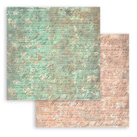 Brocante Antiques - Stamperia Maxi Backgrounds Double-Sided Paper Pad 12"X12"