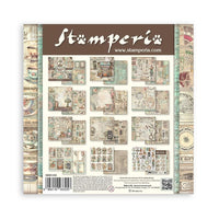 Brocante Antiques - Stamperia Double-Sided Paper Pad 8"X8" 10/Pkg