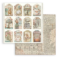 Brocante Antiques - Stamperia Double-Sided Paper Pad 12"X12" 10/Pkg