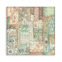 Brocante Antiques - Stamperia Single-Sided Paper Pad 8"X8" 22/Pkg