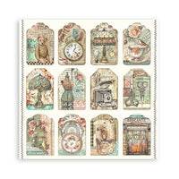 Brocante Antiques - Stamperia Single-Sided Paper Pad 8"X8" 22/Pkg
