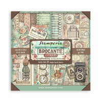 Brocante Antiques - Stamperia Single-Sided Paper Pad 8"X8" 22/Pkg