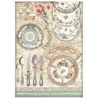 Brocante Antiques - Stamperia Rice Paper Sheet A4 6/Pkg