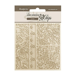Brocante Antiques Patterns - Stamperia Decorative Chips 5.5"X5.5"