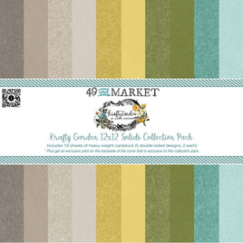 Krafty Garden Solids - 49 And Market Collection Pack 12"X12"