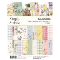 Simple Vintage Meadow Flowers - Simple Stories Double-Sided Paper Pad 6"X8" 24/Pkg