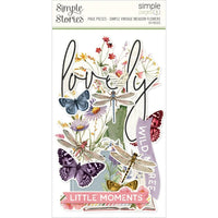 Simple Vintage Meadow Flowers - Simple Stories Simple Pages Page Pieces