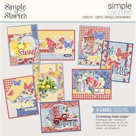Simple Vintage Linen Market - Simple Stories Simple Cards Card Kit