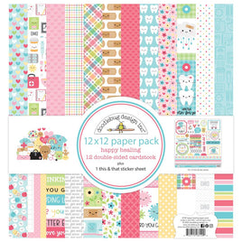 Happy Healing - Doodlebug Double-Sided Paper Pad 12"X12"