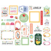 Frames & Tags, Fruit Stand - Carta Bella Cardstock Ephemera