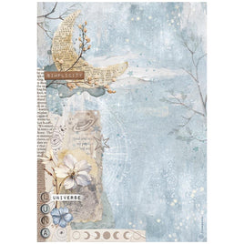 Create Happiness Secret Diary moon - Stamperia Rice Paper Sheet A4