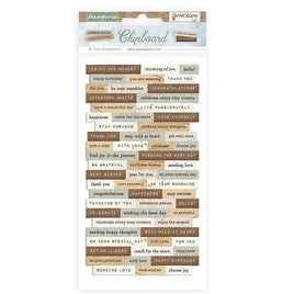Create Happiness Secret Diary - Stamperia Adhesive Chipboard 6"X12"
