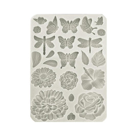 Secret Diary Butterflies & Flowers - Stamperia Silicone Mold A5