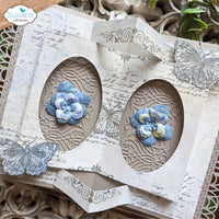 Butterflies and swirls - Elizabeth Craft Clear Stamp