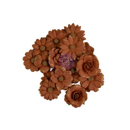 Enchanted Hill, Nature Academia - Prima Marketing Paper Flowers 15/Pkg