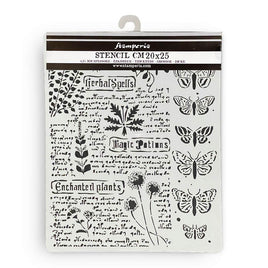 Fortune Botanic - Stamperia Stencil 7.87"X9.84"