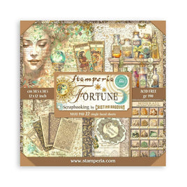 Fortune - Stamperia Single-Sided Paper Pad 12"X12" 22/Pkg