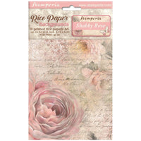 Shabby Rose - Stamperia Assorted Rice Paper Backgrounds A6 8/Sheets