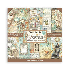 Fortune - Stamperia Double-Sided Paper Pad 8"X8" 10/Pkg
