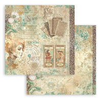 Fortune - Stamperia Double-Sided Paper Pad 12"X12" 10/Pkg