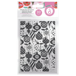 Bountiful Baubles - Candy Cane Christmas - Tonic Studios 3D Embossing Folder