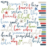 Summer Porch - 49 And Market Words Chipboard Set