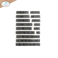 Travel Phrases - Elizabeth Craft Clear Stamps