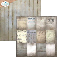 Coffee Dyed - Elizabeth Crafts Double-Sided Cardstock Pack 12"X12"