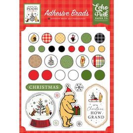 Winnie The Pooh Christmas - Echo Park Decorative Brads